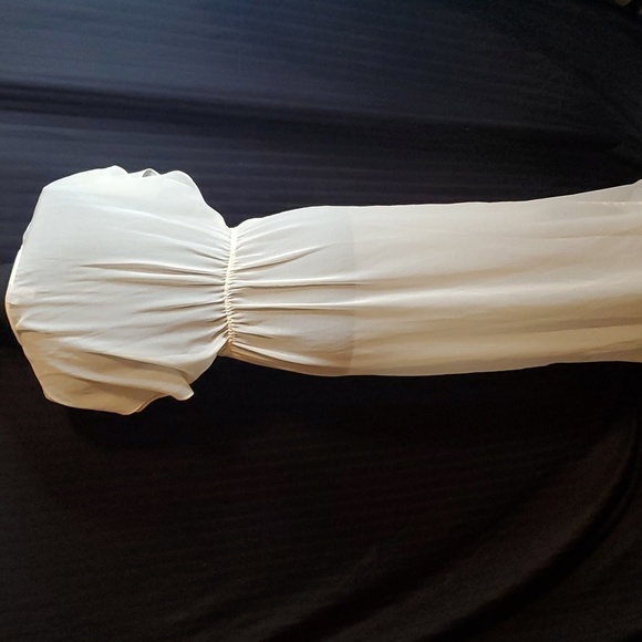 ASOS Sheer Tulip Cut Shirt Size Small - Picture 2 of 3